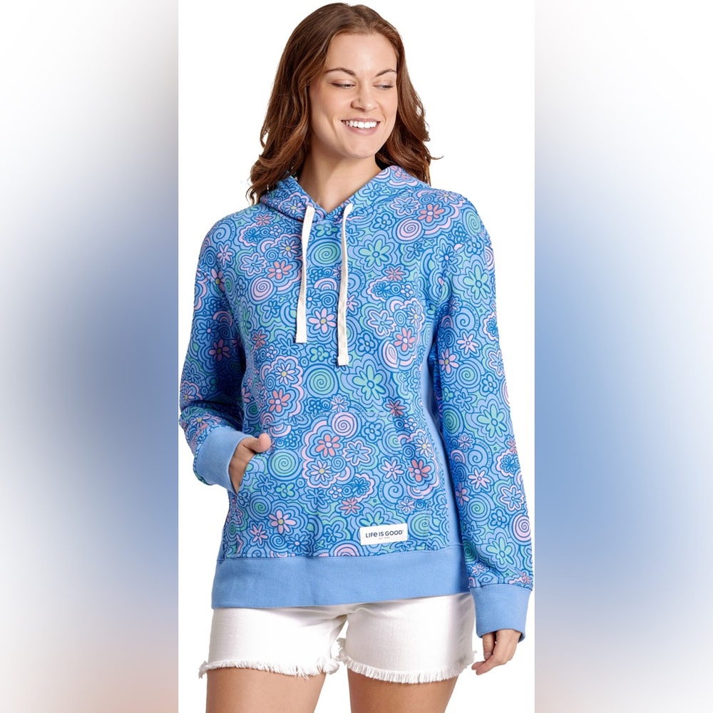 Life is Good Women's Flower Doodle Hoodie